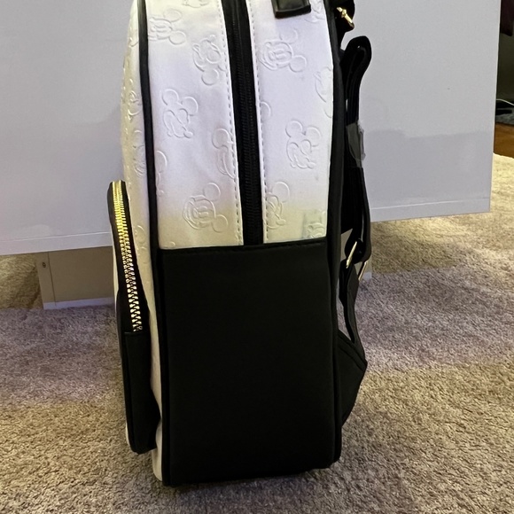 Disney Mickey Mouse Black - White Backpack | Mickey Mouse Ears Bag | Never Used - Picture 3 of 4